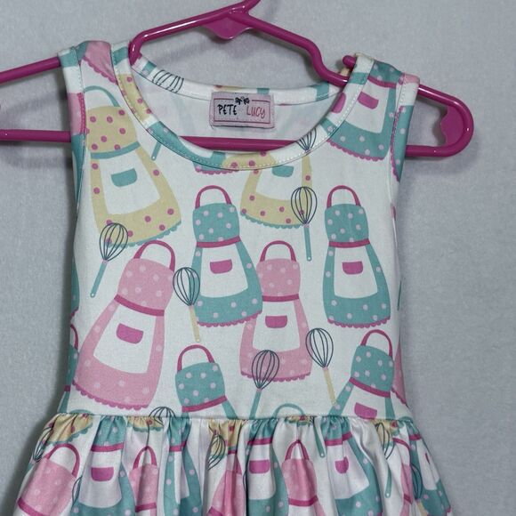 Pete + Lucy Baking Beauty Pink Blue Bubble Bodysuit Romper Girl's Size 18-24M - Picture 5 of 9